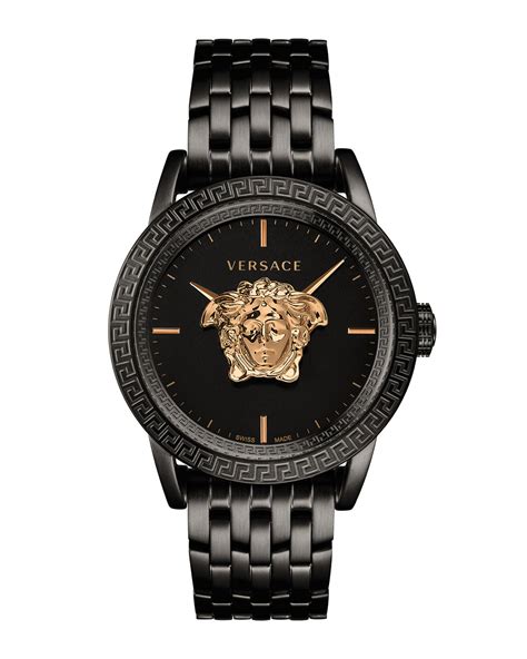 versace watch gold|black and gold versace watch.